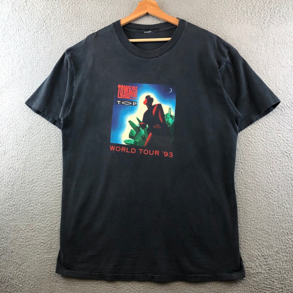 Vintage‎ Tower of Power TOP World Tour 93 T Shirt size XL
